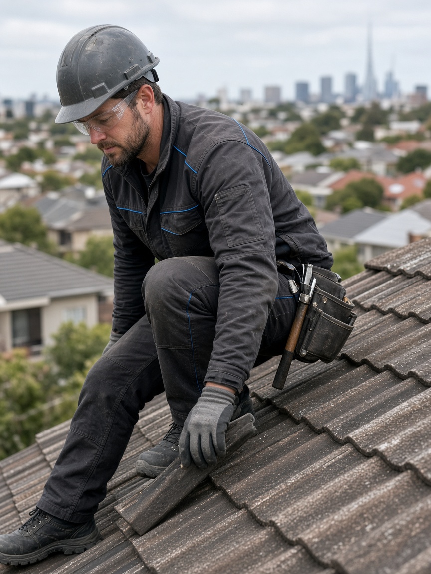 Ridge cap work
